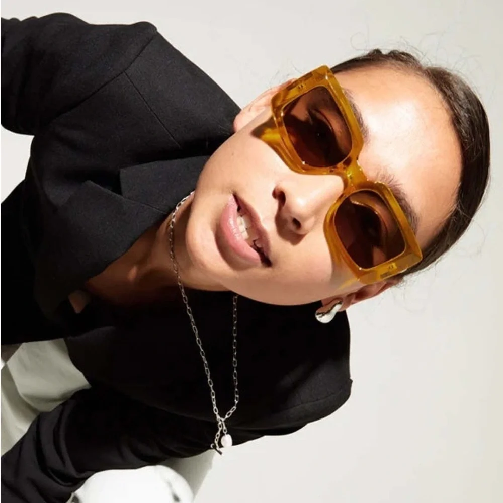 NEW WITH CASE Szade Dart Sunglasses ~ Burnt Honey/Cherry Cola ~ unisex 🕶️